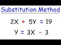 Solving Systems of Linear Equations with Substitution
