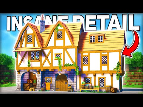 How I Built the MOST DETAILED Medieval House in Minecraft