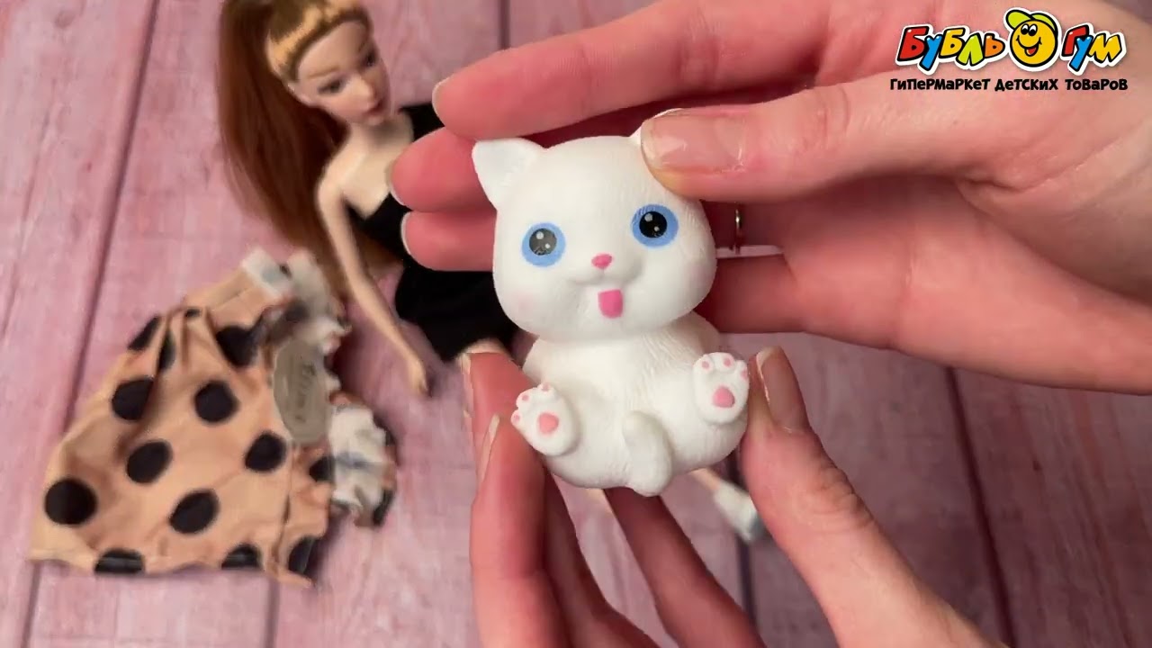 Кукла Lanson Toys с котенком с аксессуарами 35см  - видео