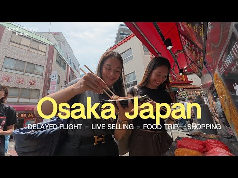 Osaka Japan live selling food trip shopping | Manalo family