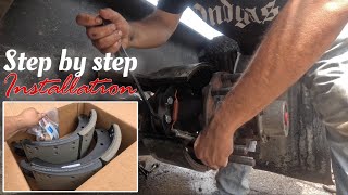 How to change brakes on a SEMI truck/ trailer, EASY Step by step installation.