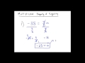 Operations and Simplifications in Algebra