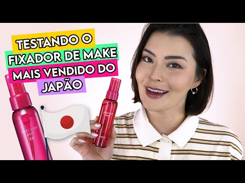 TESTANDO O FIXADOR DEMAQUIAGEM MAIS VENDIDO DO JAPÃO! - Chegou no Brasil!