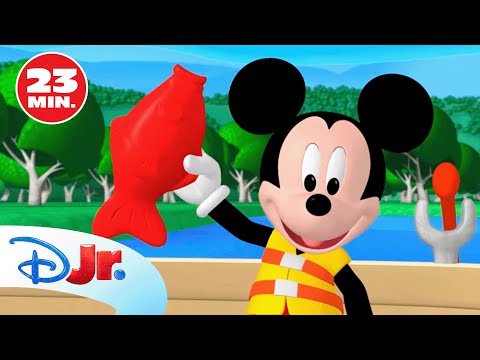 LA CASA DE MICKEY MOUSE: Mickey se va de pesca 🐟 | EPISODIO COMPLETO | @DisneyJuniorES