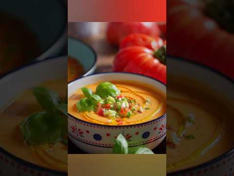 Supa rece Spaniola | Reteta Gazpacho gustoasa & simpla pentru zile calde