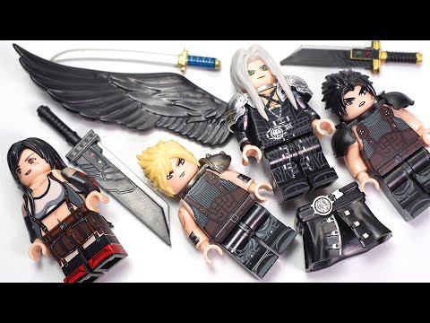LEGO Final Fantasy 7 Rebirth | Cloud | Sephiroth | Tifa | Zack Unofficial Lego Minifigures