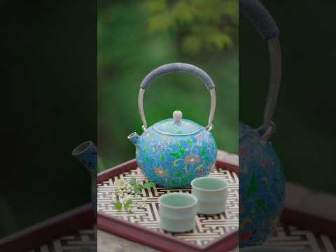 Masterpiece of Craftsmanship: Traditional Cloisonné Enamel Kettle | Intangible Cultural Heritage
