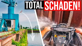JETSKI mit VOLLGAS in die WAND gecrasht?! | Pures Chaos im Essener Stadthafen!
