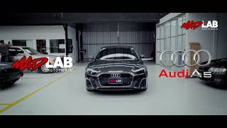 Audi A5 Sportback สี Daytona Grey กับการปกป้องสีด้วย Spray Wrap ฟิล์มสี