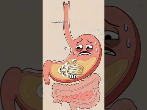 Este alimento NO se digiere 😳🍄 #2danimation #shortvideo #animation #cartoon #humor