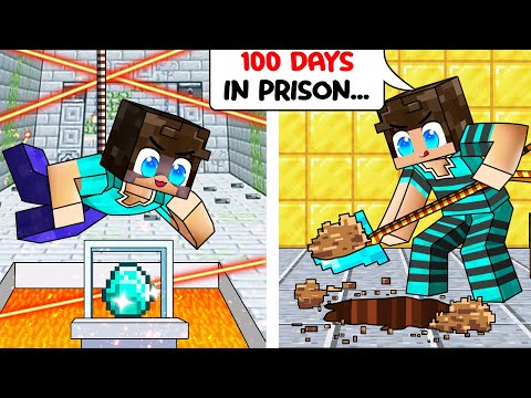 100 Days in Minecraft Prision with Mazien | Survival Challenge