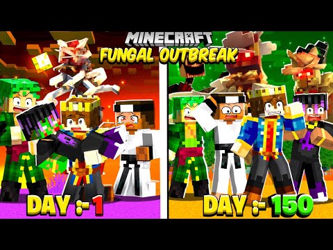 PART 3 - 100 Days In FUNGAL OUTBREAK WORLD in Minecraft 😰