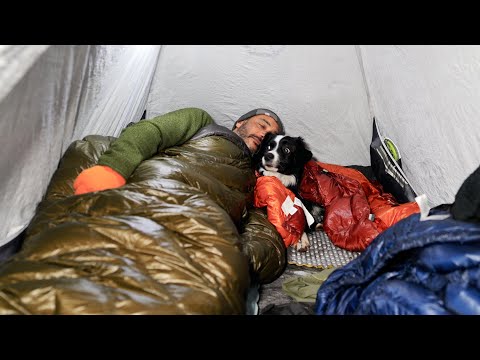 Winter Camping in a Snow storm