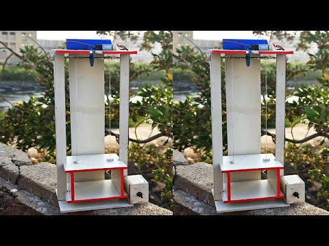 Automatic Electronic workable Lift | DC Motor Life Hacks