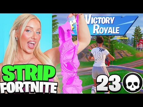 1 KILL = REMOVE 1 CLOTHING PIECE ON FORTNITE | Charlotte Parkes ft. @Hana