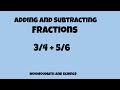 Adding and Subtracting Fractions
