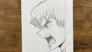 How to Draw Zenitsu | Step-by-Step Drawing Tutorial (Demon Slayer)
