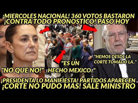 MIERCOLES NACIONAL! 360 VOTOS BASTARON ANDALE AHORA SI PRESIDENTA LO DIJO SALE CORTEE BOOM HOY