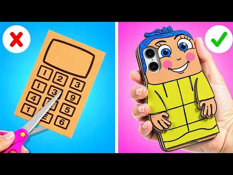 Cardboard JOY Phone vs Real Phone 😱 Fun Paper Crafts You Can Make at Home!