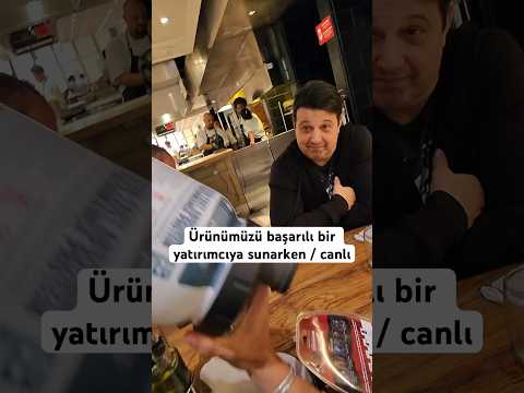 Ürünümüzü başarılı bir yatırımcıya sunarken / canlı…
