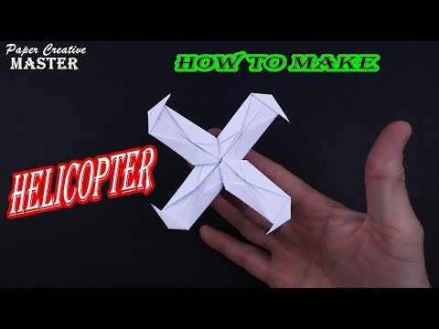 How to make a helicopter out of paper