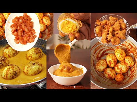 Butter Egg curry with Chicken Popcorn ASMR Video | Najeeb Ebrahim K