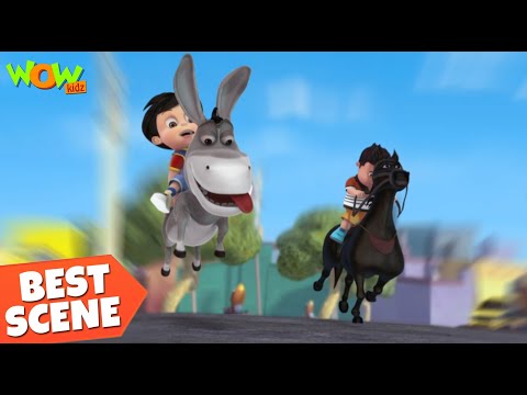 Vir Aur Chulbul KI Race | Vir The Robot Boy Best Scenes | Season 1 | 04 | Wow Kidz | #spot