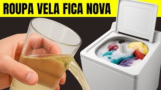 ROUPA VELHA fica COMO NOVA - MISTURE ISTO na MÁQUINA de LAVAR!