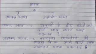 Hindi to Kannada |Hindi Bhasha | ಭಾಷೆ, ಭಾಗಗಳು|  prakaragalu | ಭಾಷೆಯ ಅಂಗಗಳು