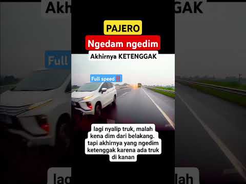 Pajero ketenggak padahal ngedim #youtubeshorts #kecelakaan #pantura #busmania #bus #fyp