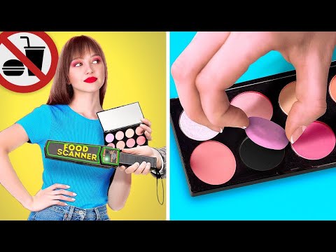 CACHER DE LA NOURRITURE || Astuces cool pour cacher du maquillage et des bonbons par 123 GO Like!