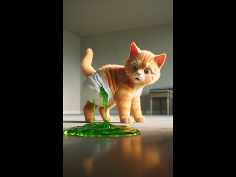 Wie schwer ist es, ein Katzenpapa zu sein?! 🙀 #Katze #Kätzchen #süß