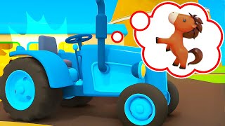 New Helper cars' adventures on the farm! The crane truck helps the colorful tractors.
