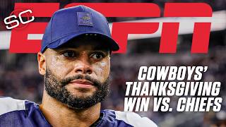 Thanksgiving Day NFL REACTION 🏈 Cowboys top Chiefs & Bengals win in Burrow's return | SportsCenter