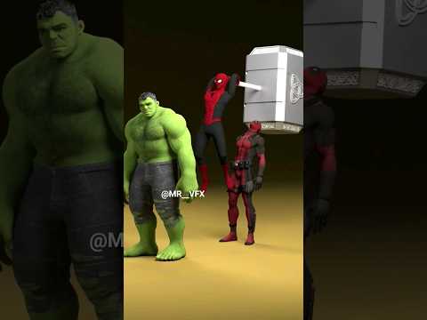 Marvel animation 41% hulk suffering by spider man?                                          #shorts