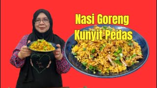 Nasi Goreng Kunyit Pedas | Resepi Nasi Goreng Kunyit Pedas Ikan Bilis | Simple, Cepat & Sedap |