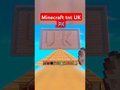 Minecraft tnt UK 🇬🇧🧐#shorts #ytshorts #youtubeshorts #funny #gaming