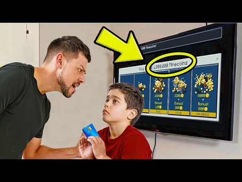 Kid STEALS DADS Credit Card To Buy MINECOINS! (MINECRAFT)