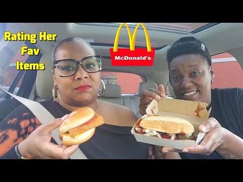 Rating Her Favorite McDonalds Orders for the First Time! (Mc Rib, Fish filet with Ketchup and more!)