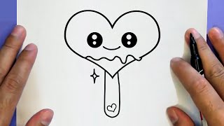COMO DESENHAR UM GELO FOFO, PASSO A PASSO, JACKDesenhos