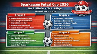 SparkassenFutsalCup 2026 - Die Auslosung 