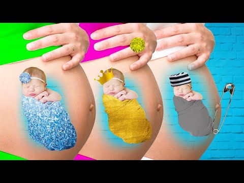 EMBARAZADA RICA VS POBRE VS GIGA RICA EN LA CÁRCEL || Divertidos Momentos De Embarazo en Prisión