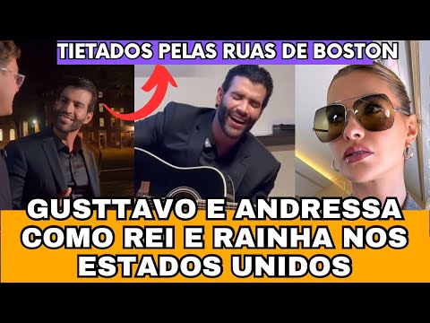 Gusttavo Lima e Andressa Suita TIETADOS pelas RUAS dos Estados Unidos “Rei e Rainha”