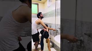 Shanu kay baba nay garam paani ko thanda kar diya 😂 #funny #trending #comedy #summeronshorts #vlog