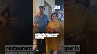 Woman denied entry in Tubata restaurant in Pitampura, Delhi, for wearing a salwar-kameez.