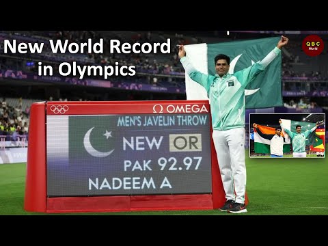 Arshad Nadeem Makes A New World Record in Olympics | Neeraj Chopra 2nd  in Paris Olympics 2024