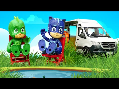 🚚🌴 Nuevo Camión de Viaje para los PJ Masks | Vacaciones con Juguetes