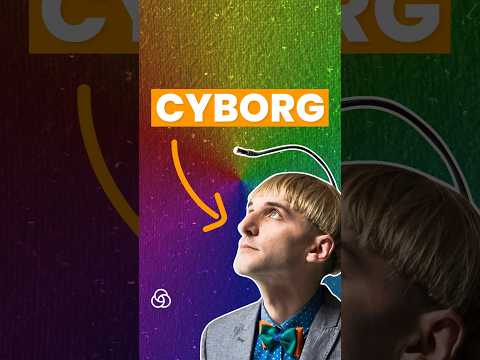 El primer HOMBRE ROBOT - Neil Harbisson #color #cyborg #curiosidades #sabiasque #datoscuriosos