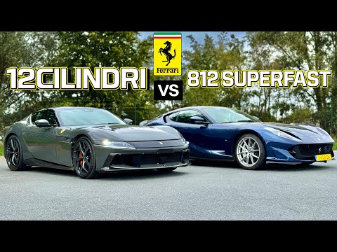 FERRARI 12 CILINDRI vs 812 SUPERFAST // REVIEW on AUTOBAHN