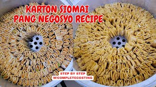 KARTON SIOMAI FOR 2 PESOS? MAY TUBO PA BA? Tipid Tips atbp
